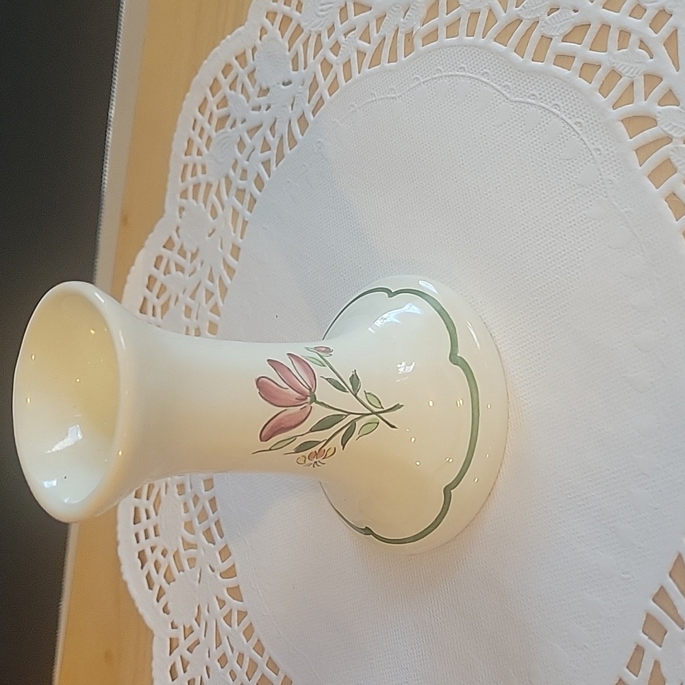 Vintage Single Candlestick Longchamp Tulip Decor Made in France